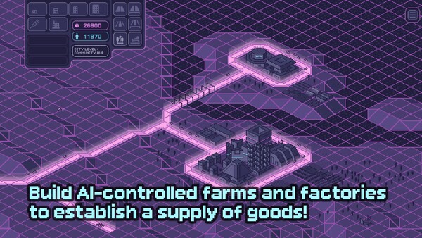 Screenshot 3 of Pixelpolis Neon - more gameplay footage