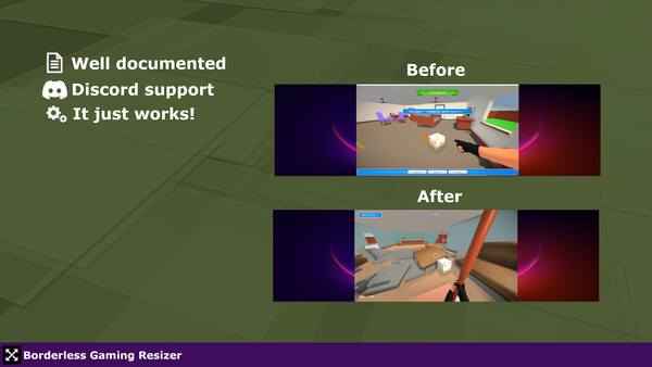Скриншот из Borderless Gaming Resizer