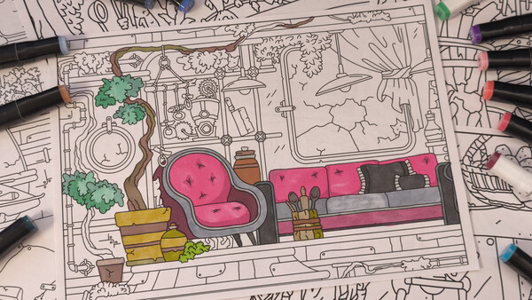 HIDDEN CATS 6: After us - Coloring Book