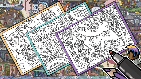 HIDDEN CATS 6: After us - Coloring Book