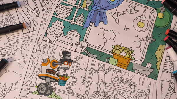 HIDDEN CATS 6: After us - Coloring Book