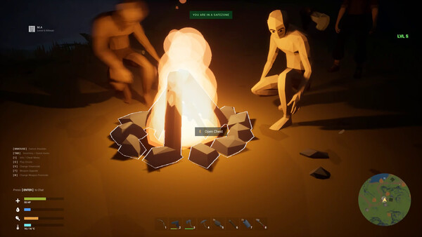 Screenshot of RAEN: Survival Frontier gameplay showing in-action mechanics