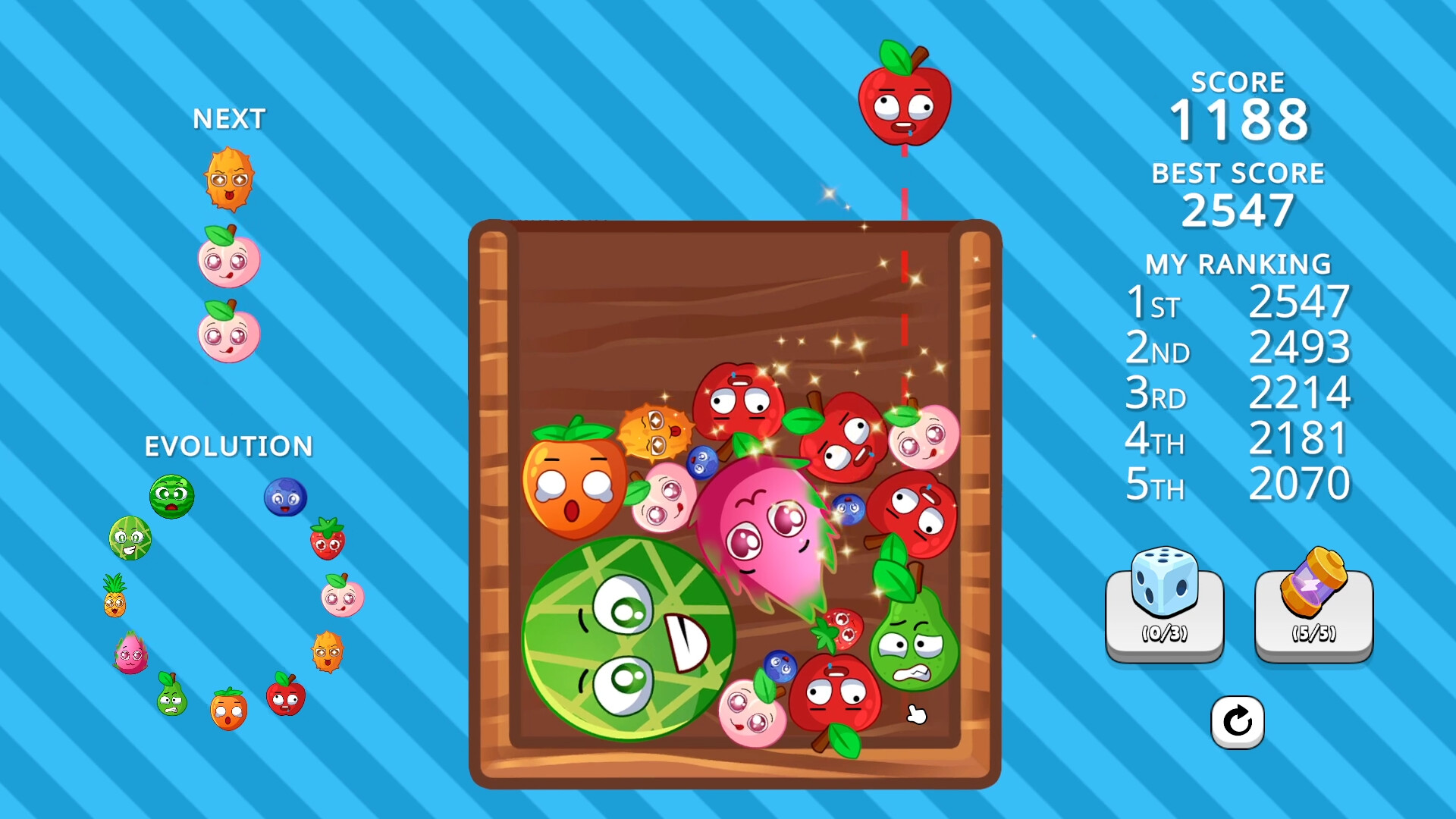 Suika Evolution: Shake & Merge screenshot 4