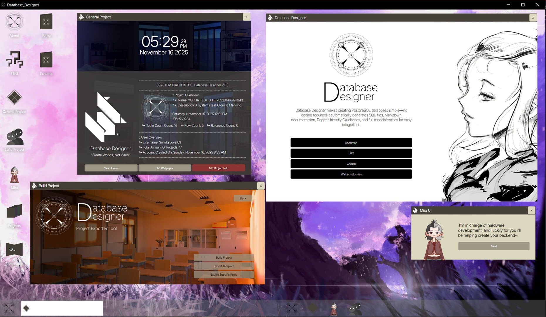 #2. Database Designer (Steam) Podle: Walker Industries