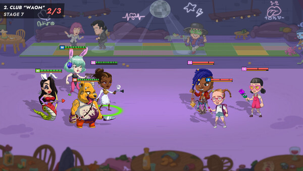 Screenshot of Naughty Arena gameplay showing in-action mechanics