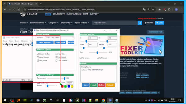 Fixer Toolkit – Window & Layout Manager