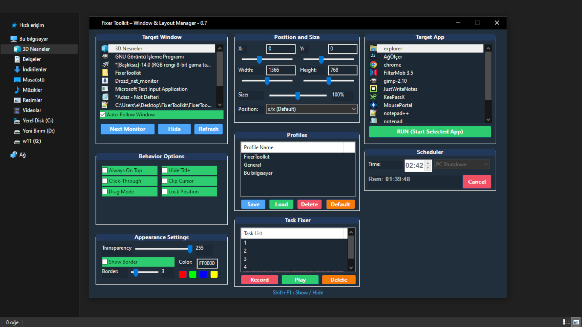 Fixer Toolkit – Window & Layout Manager screenshot screenshot 4