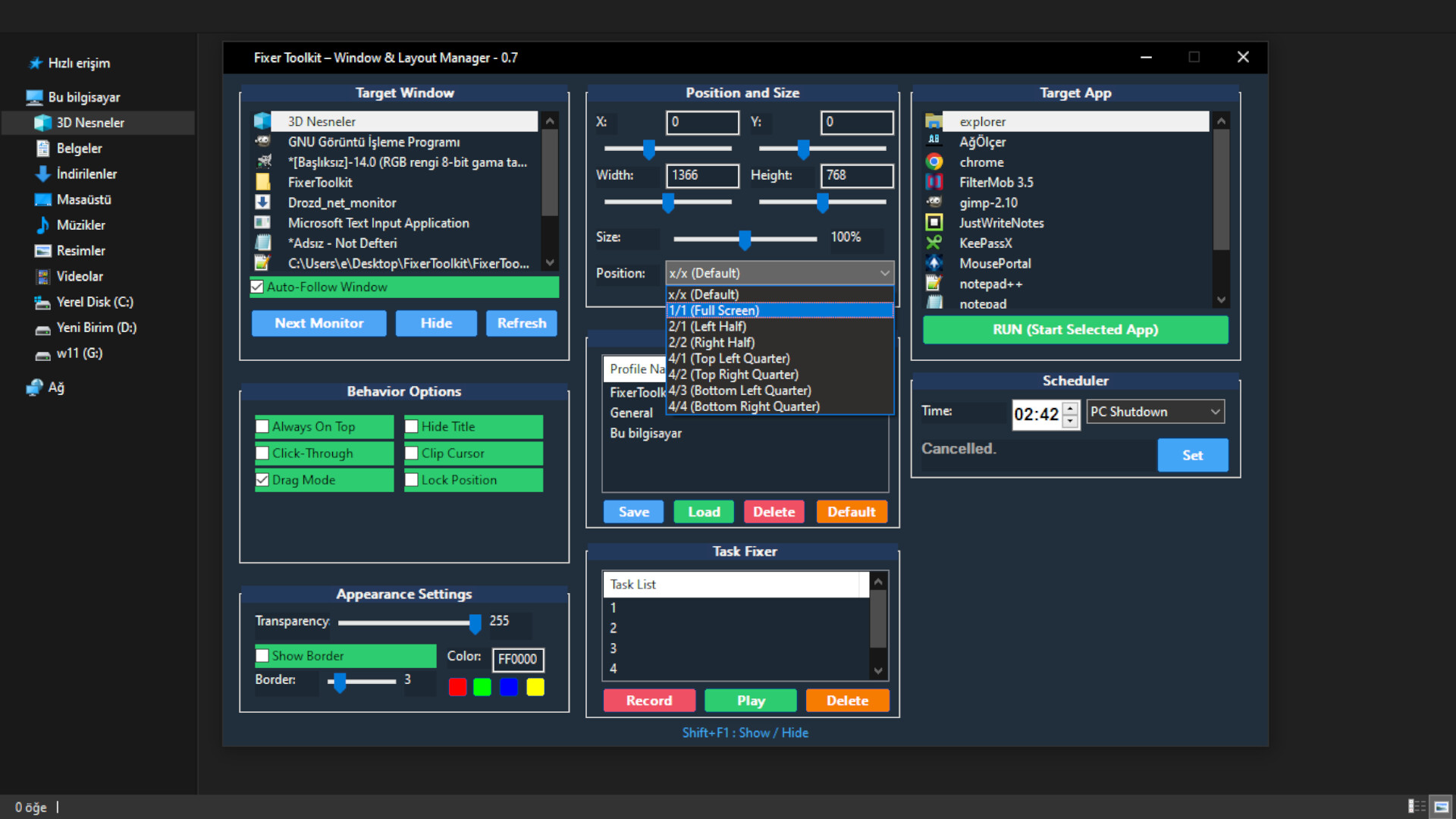 Fixer Toolkit – Window & Layout Manager screenshot screenshot 6
