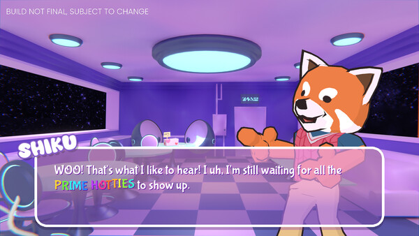 Screenshot of Pandamonium! Dimensional Dating Sim gameplay showing in-action mechanics