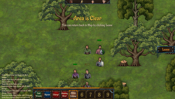 Screenshot of Dungeons and Warbands