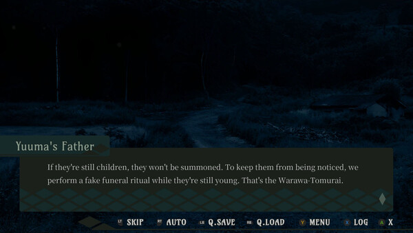 Screenshot of Our Burial Dolls Remastered gameplay showing in-action mechanics