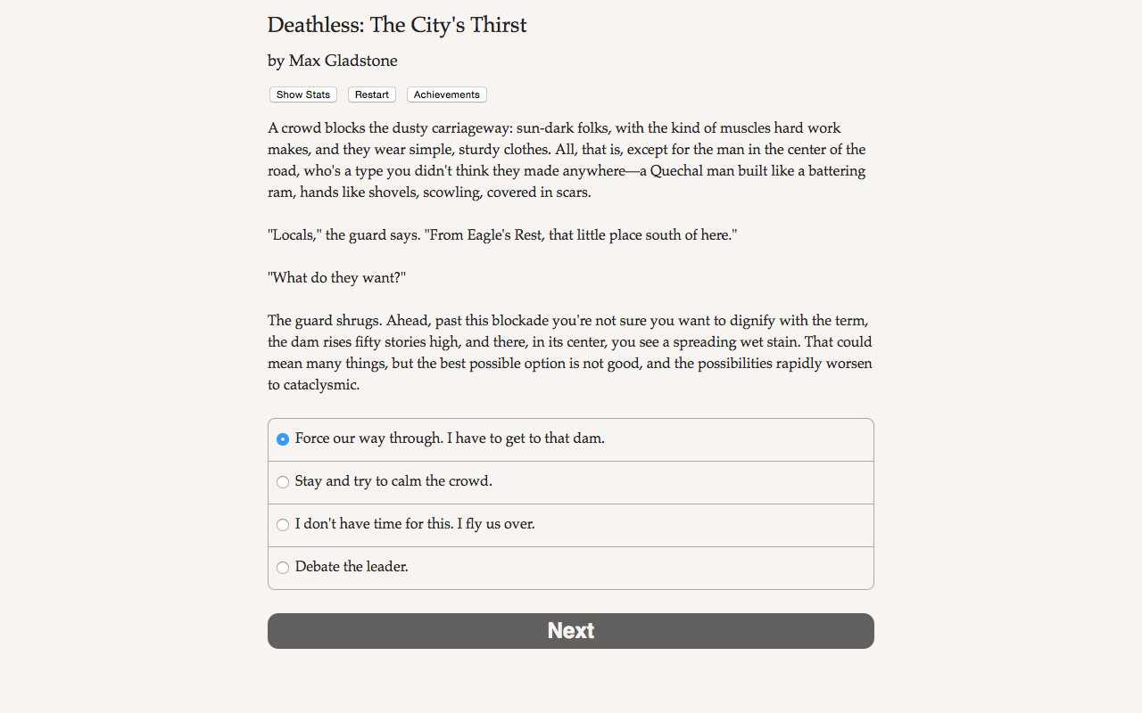 Deathless: The City's Thirst screenshot #4