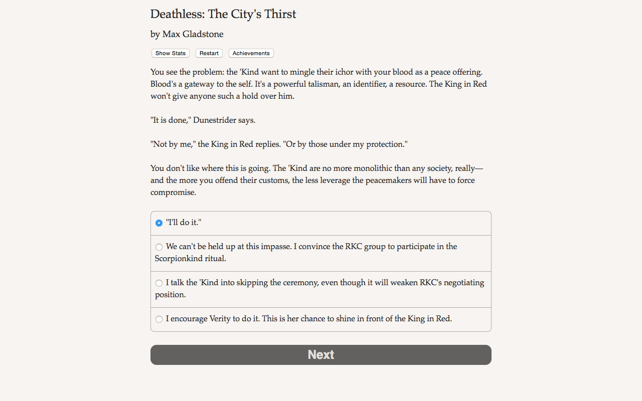 Deathless: The City's Thirst screenshot #5