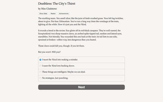 Deathless: The City's Thirst