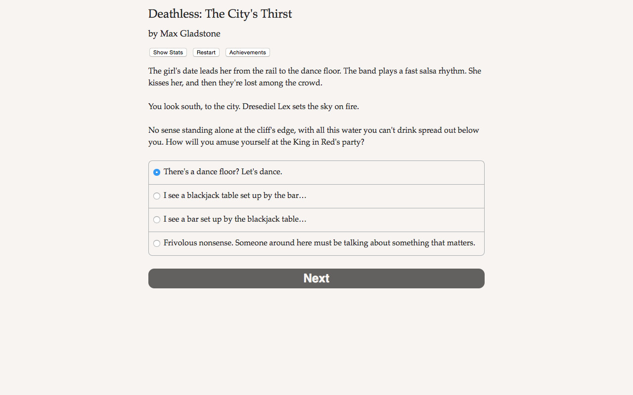 Deathless: The City's Thirst screenshot #1