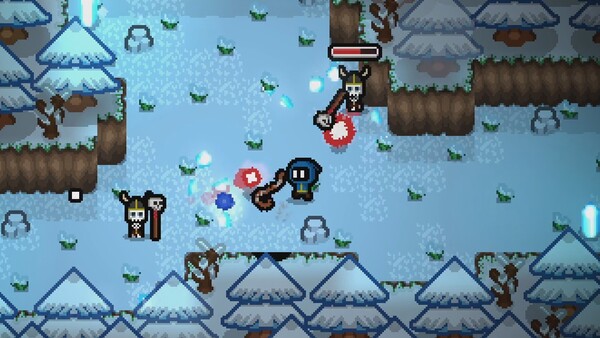 Screenshot of RuneBound gameplay showing in-action mechanics