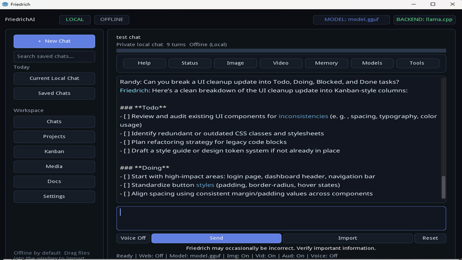FriedrichAI: Offline AI screenshot 1