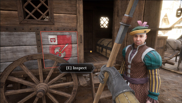 Screenshot of Gate Guard Simulator gameplay showing in-action mechanics