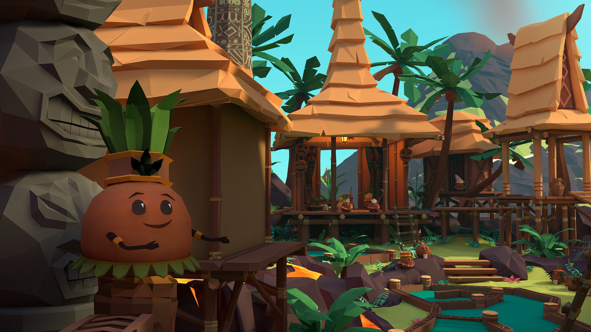 #2. Walkabout Mini Golf: Tiki à Coco (Steam) By: Mighty Coconut