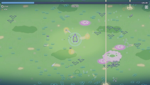 Screenshot of Stickman: Waves Of Doom gameplay showing in-action mechanics