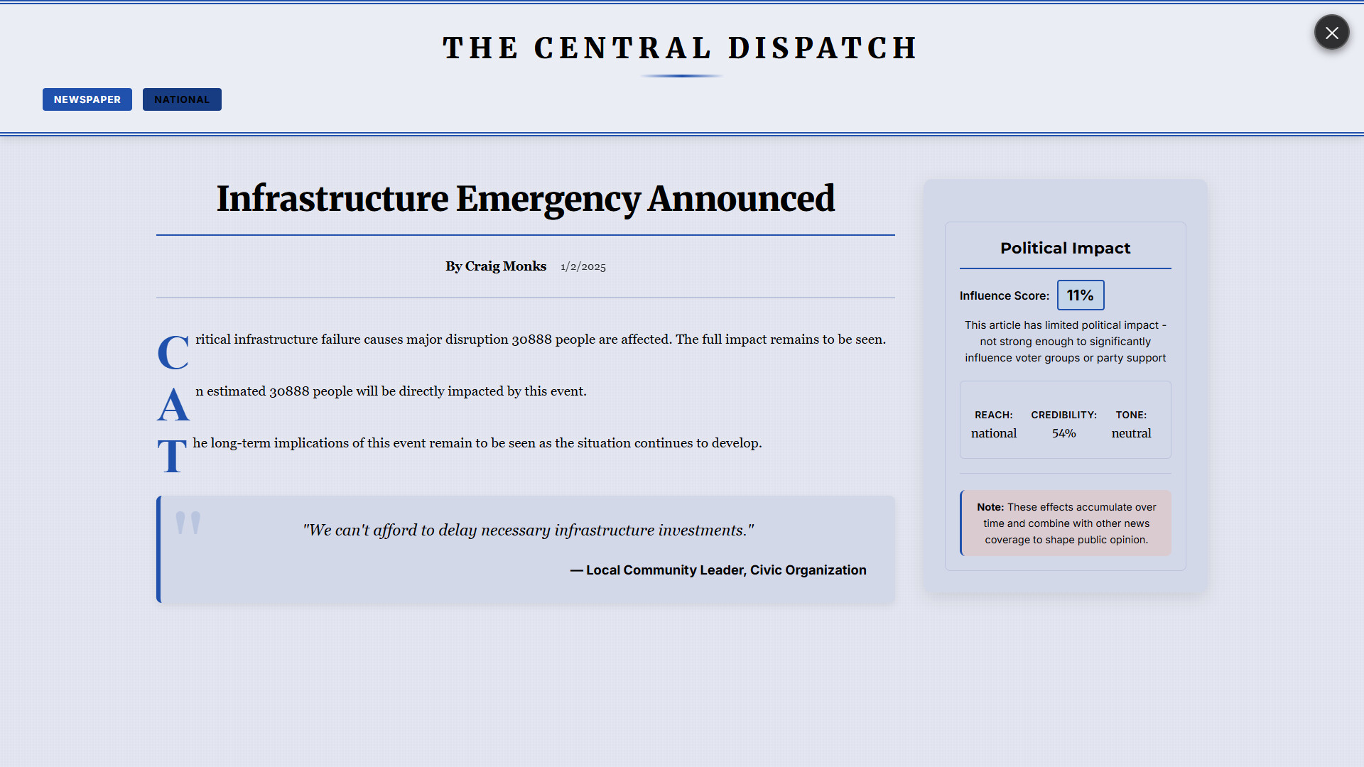 StateOS: The Political Sandbox screenshot #9