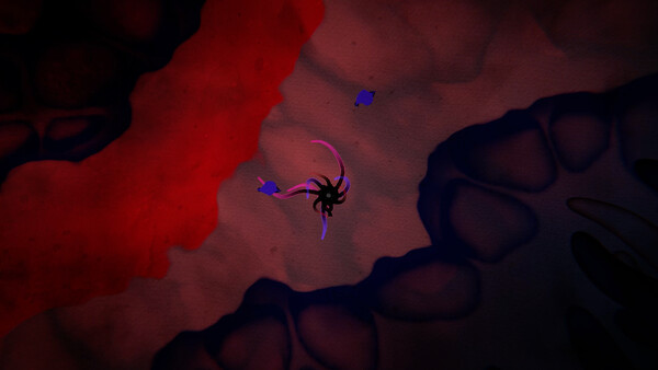 Screenshot of Microbian gameplay showing in-action mechanics