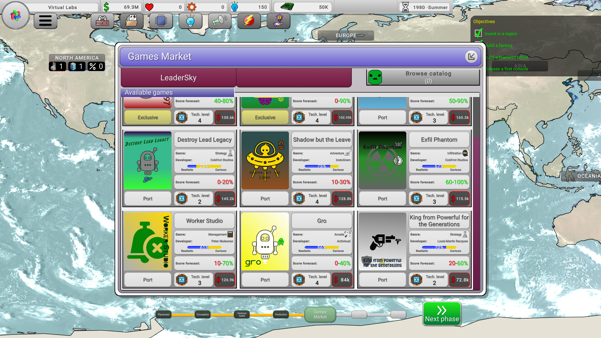 Console War Giant : A Turn-Based Tycoon screenshot #4