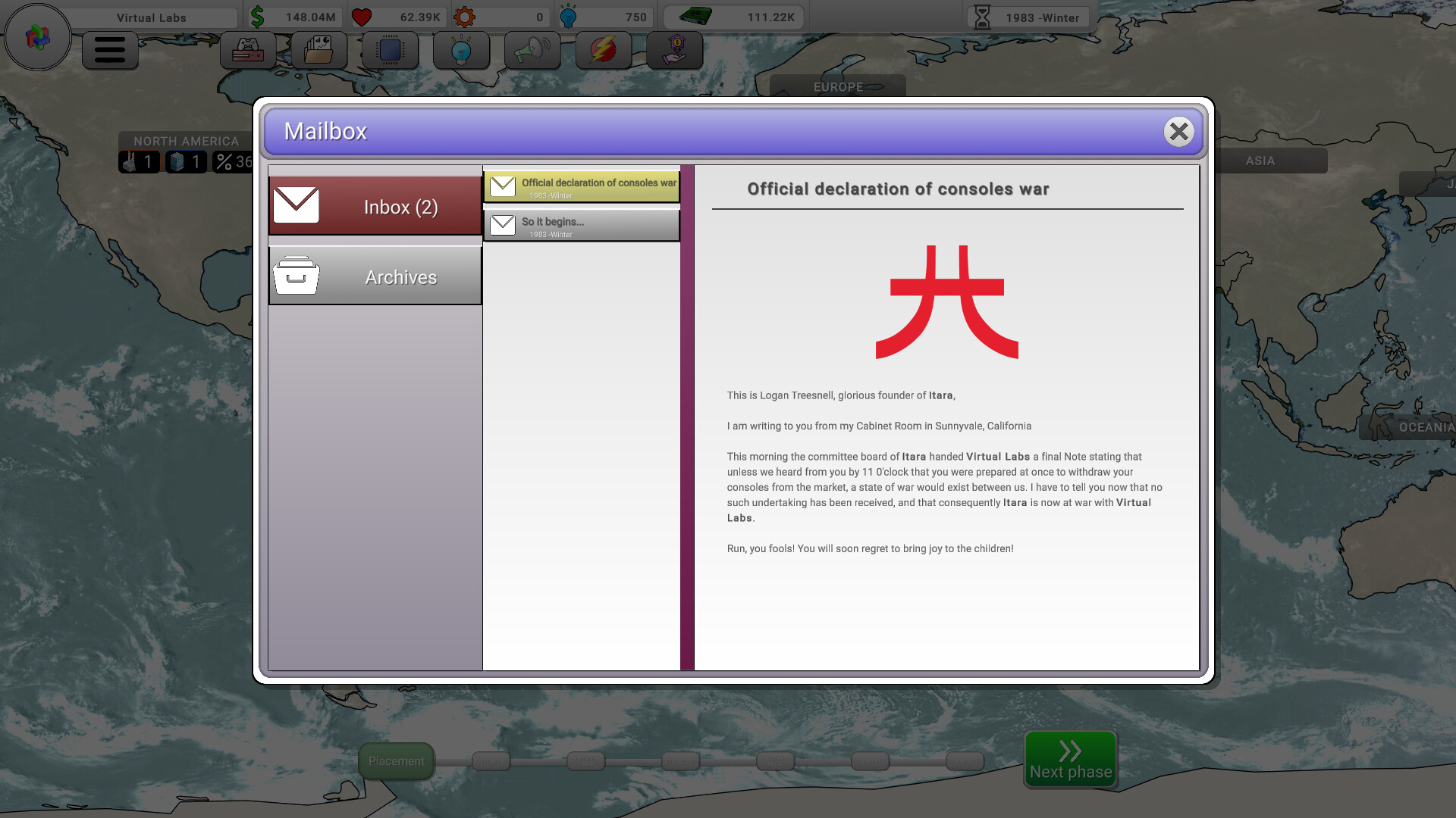 Console War Giant : A Turn-Based Tycoon screenshot #6