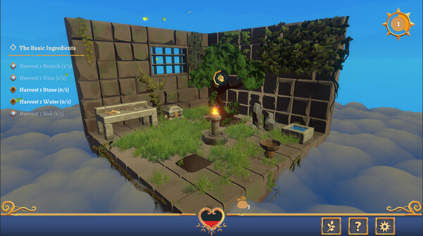 Screenshot of Offering gameplay showing in-action mechanics