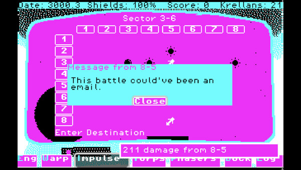 Screenshot of CGA Trek