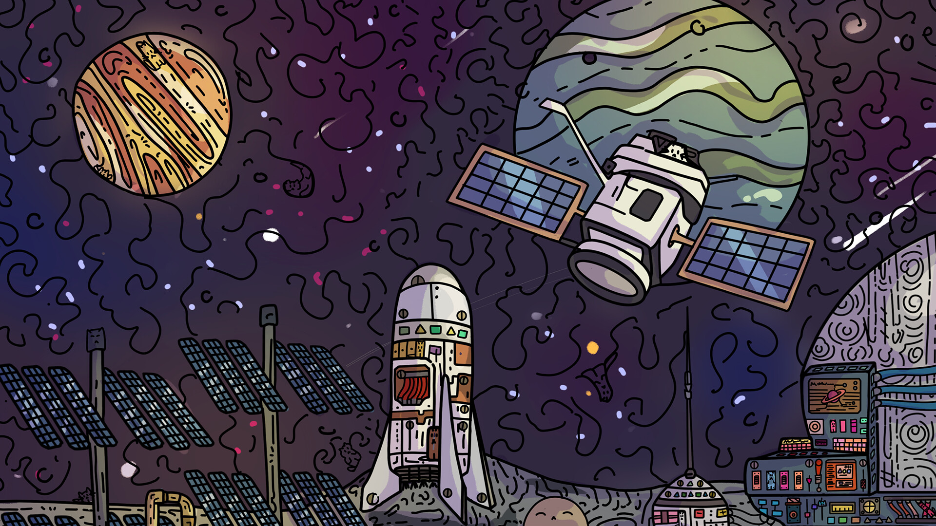 100 Moon Base Cats screenshot #2