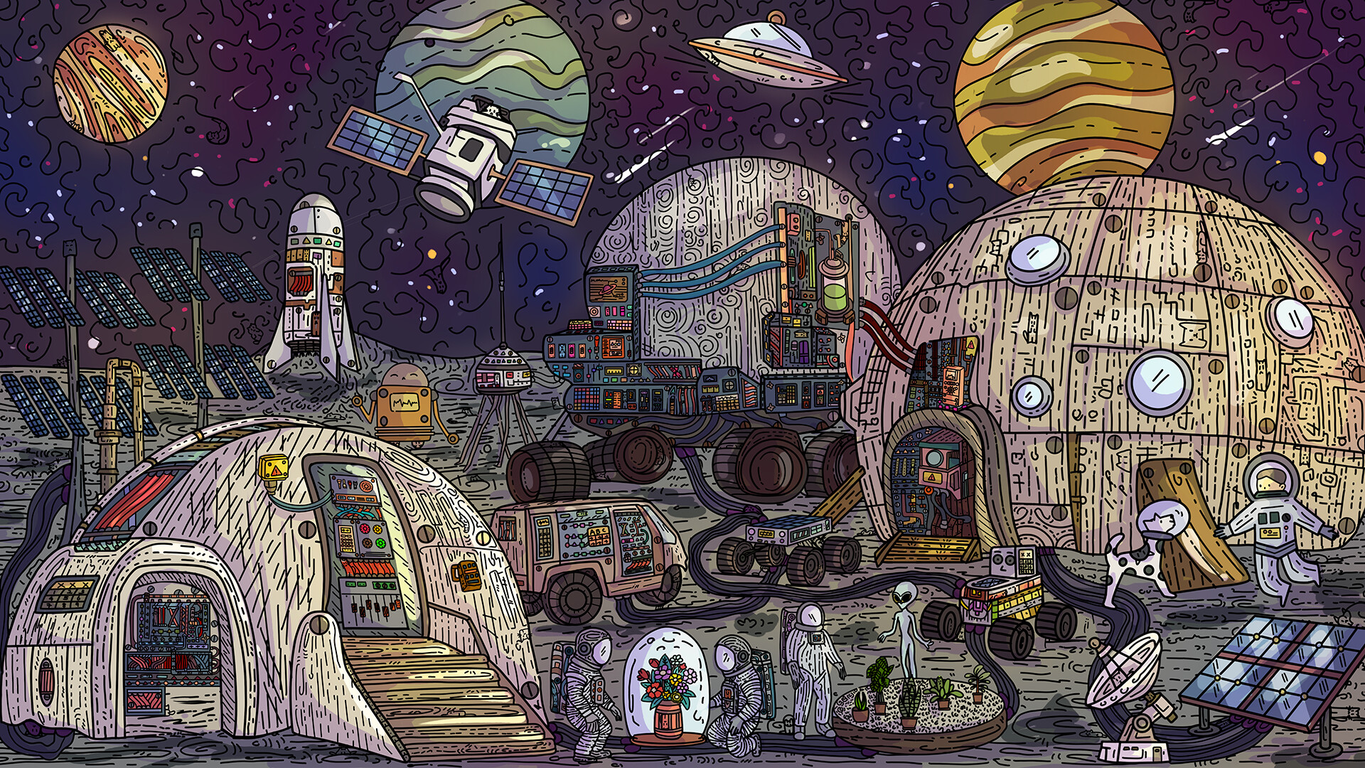 100 Moon Base Cats screenshot #5