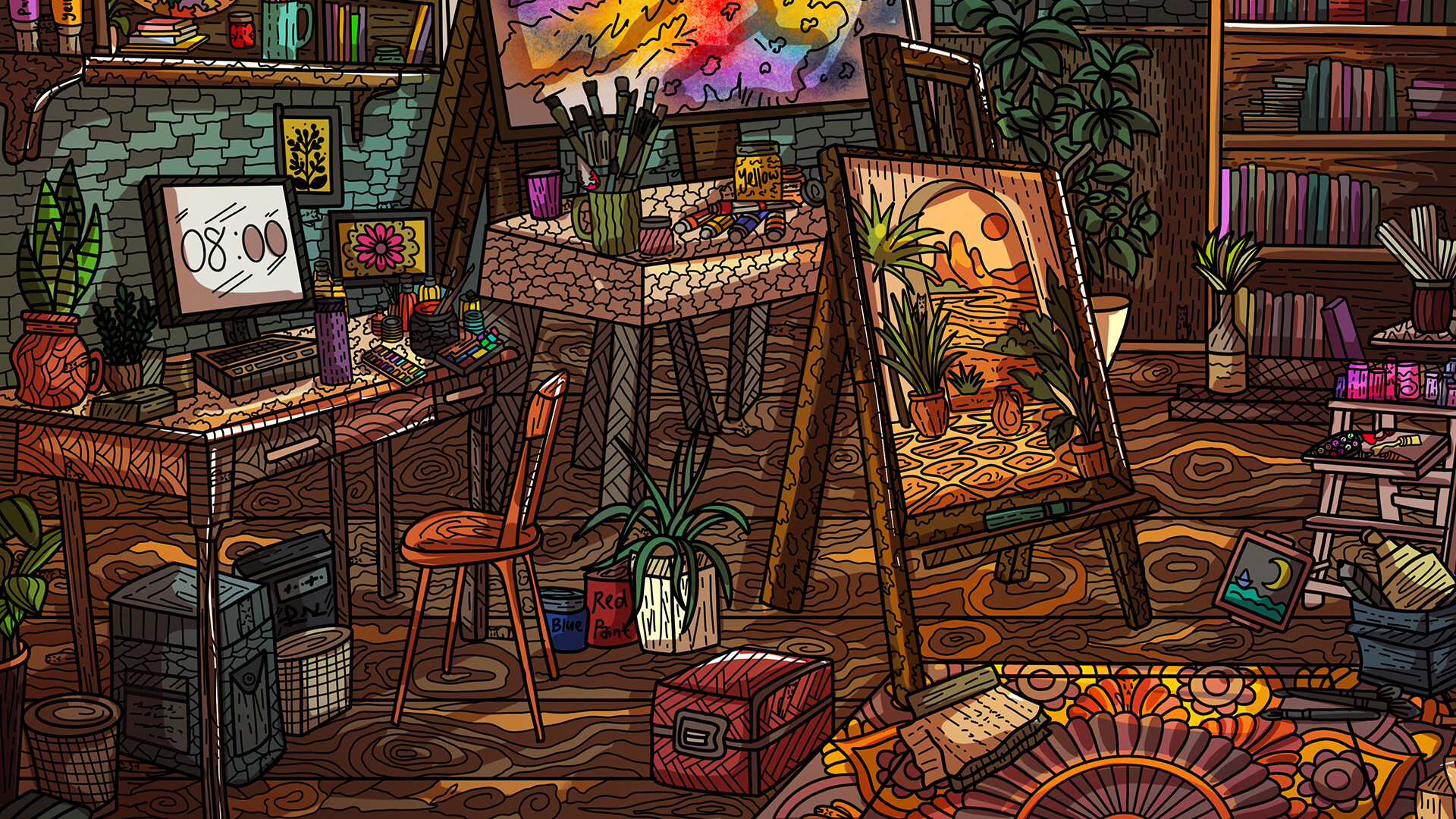 100 Artroom Cats screenshot #2