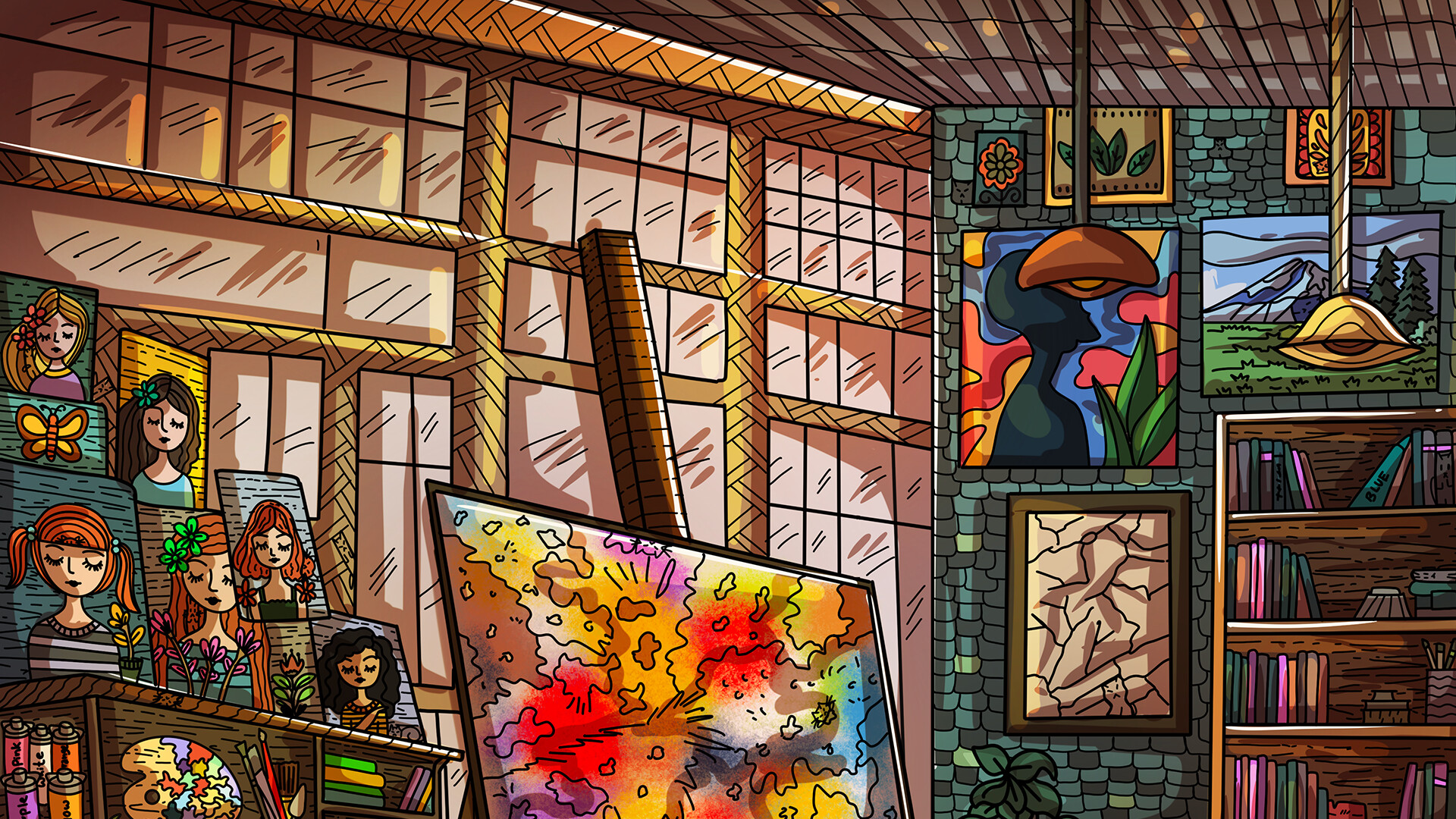 100 Artroom Cats screenshot #4