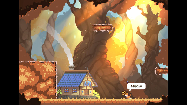Screenshot of The Little Witch's Jump gameplay showing in-action mechanics