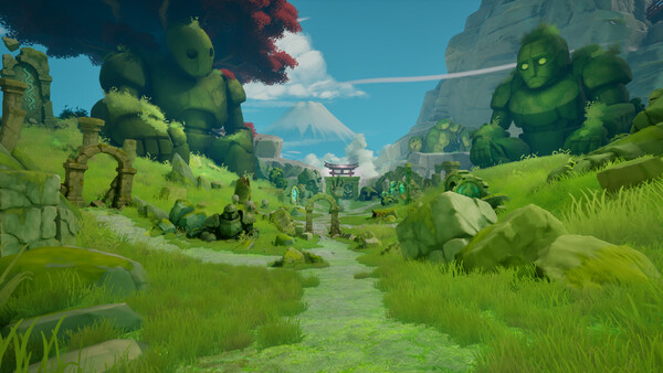 Screenshot of Seina: a Tale Of Spirits gameplay showing in-action mechanics