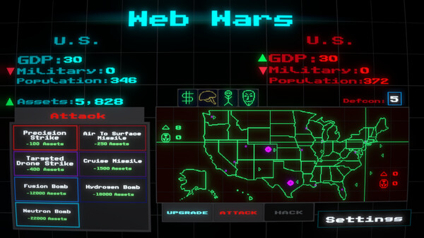 Screenshot of Web Wars