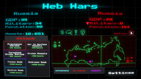Screenshot of Web Wars