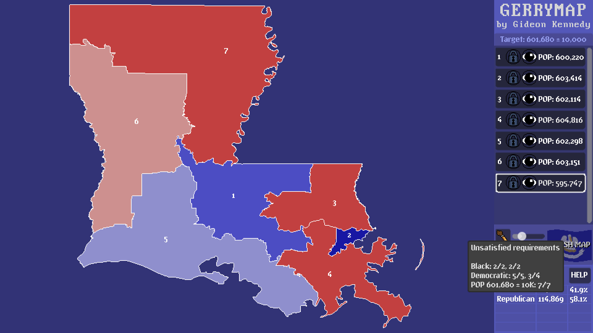 Gerrymap screenshot #1