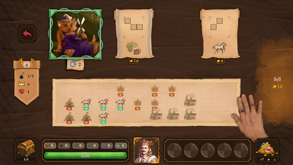 Screenshot of Claim thy Land gameplay showing in-action mechanics