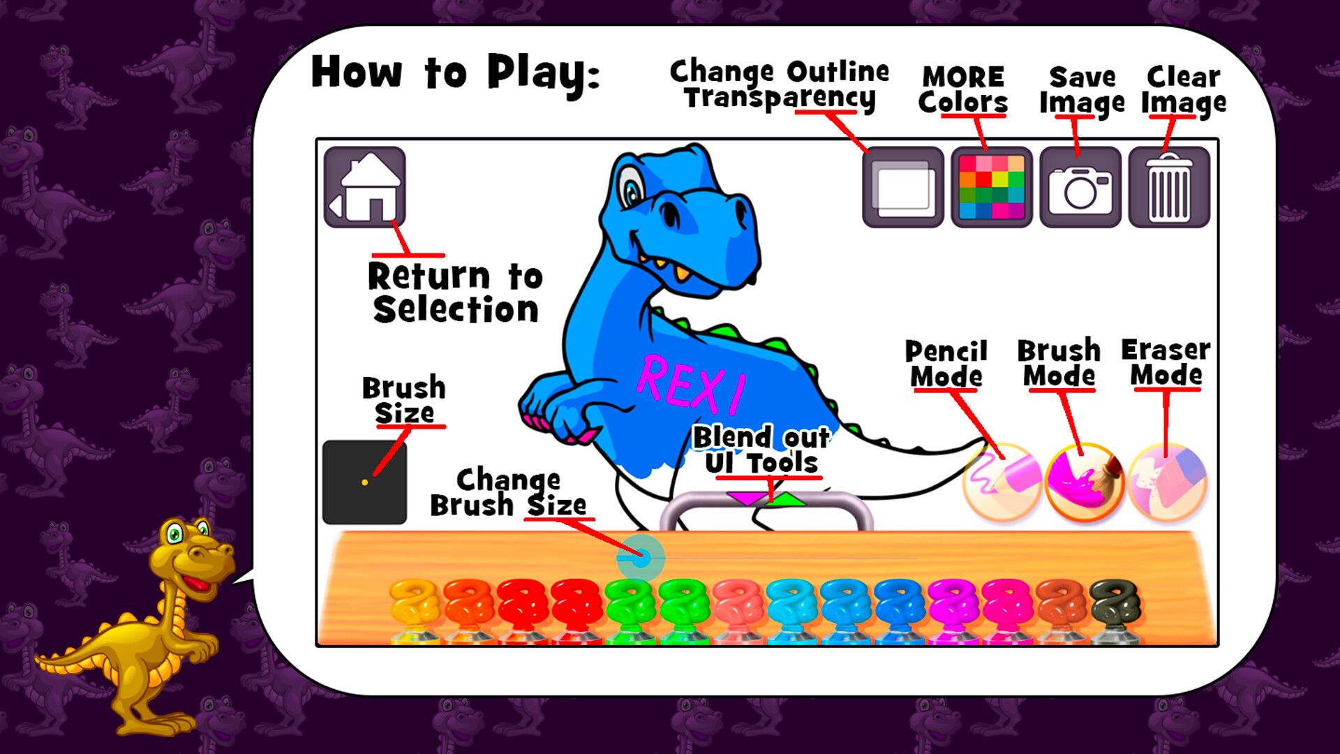 Animal Coloring Books for Kids & Toddlers - Dinosaurs