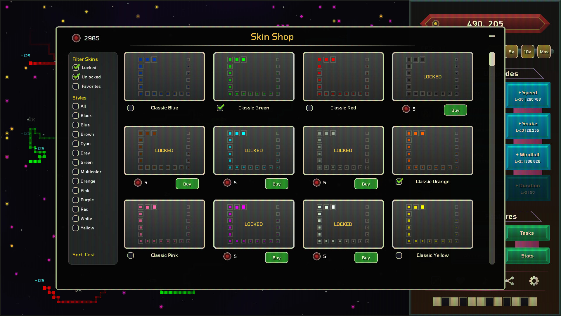 Auto Snakes in Outer Space screenshot #7