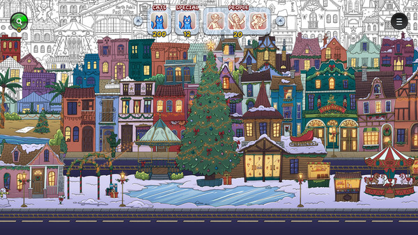 Hidden Cats in Christmas game for Linux 1