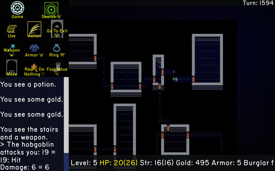 Screenshot of Hollows Of Rogue