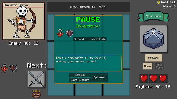 Screenshot of Tic Tac Rogue