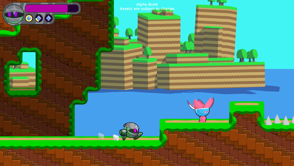 Screenshot of Thregnar and the Crystals of Chaos gameplay showing in-action mechanics