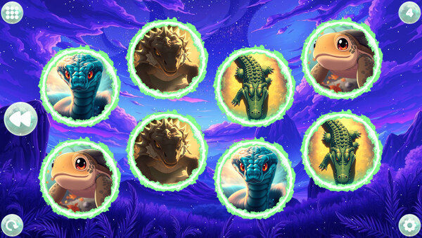 Screenshot of Anime Dream Match: Reptiles