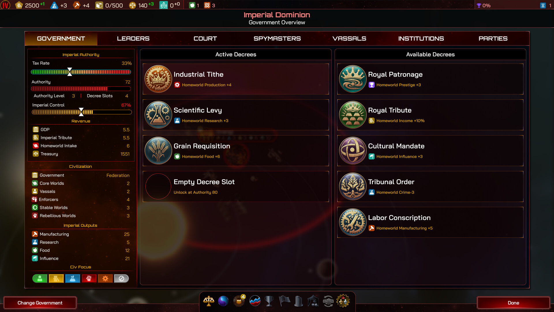 Galactic Civilizations IV Federations and Empires v4.0 (RUNE) gameplay screenshot 2