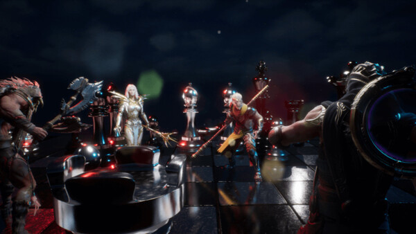 Screenshot of War of Chess gameplay showing in-action mechanics
