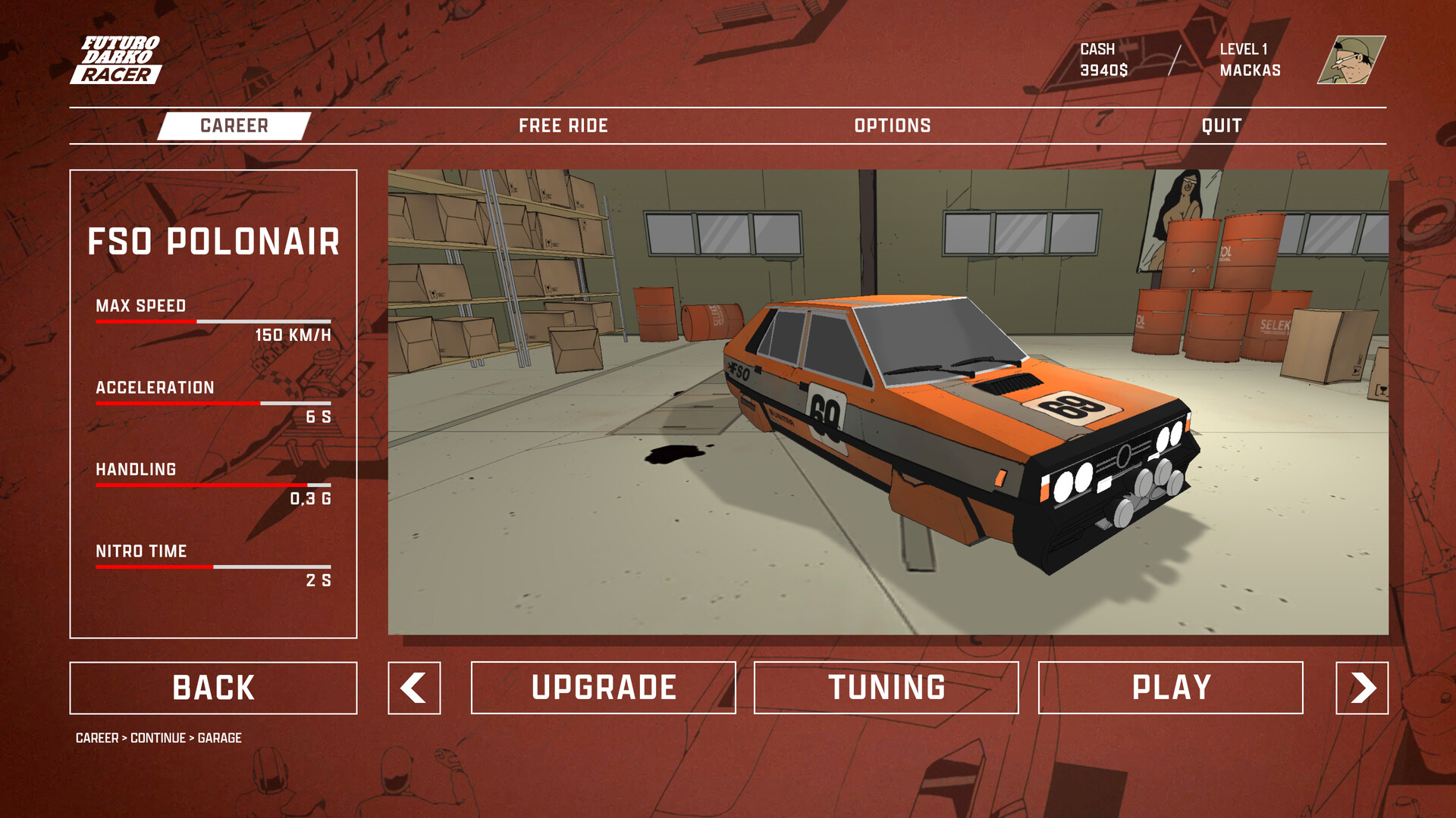 FUTURO DARKO RACER screenshot #7